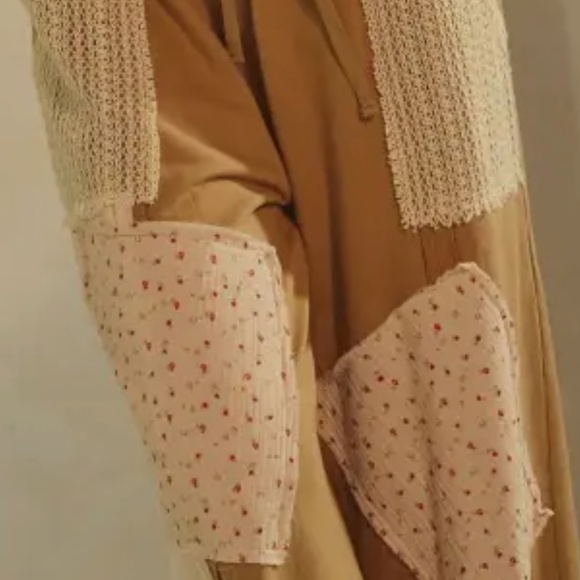 Patchwork Wide-Leg Pants Plus Size - ♥️ Only 1 Left 2X - Picture 2 of 3